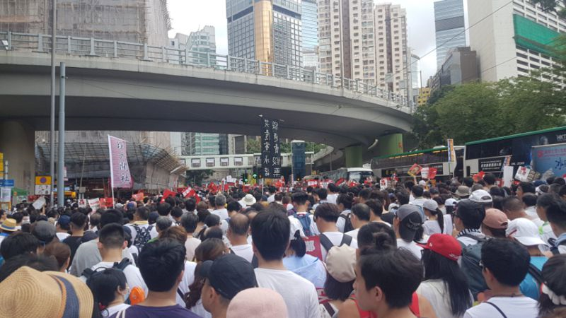 HK34566 В Гонконге миллионы вышли на улицы против соглашения об экстрадиции с Китаем